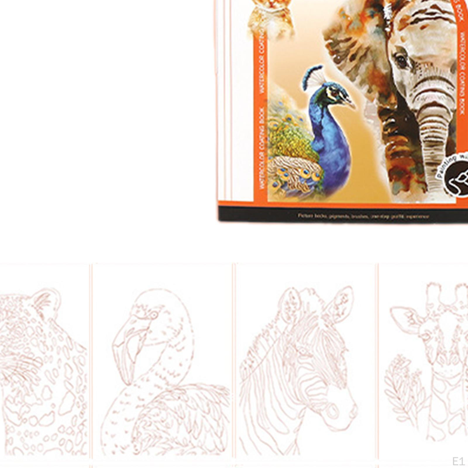 Акварельная Краска Книга Набор Водных Красок Обучающая Игрушка DIY Крафт Раскраска — фото 4