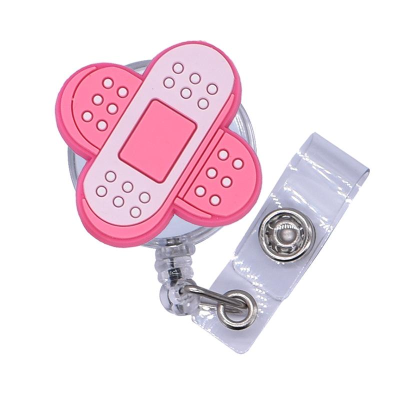 Kreskówka Medyczna zwijana klamra Lekarz Pielęgniarka Licencja na pracę Kreatywna smycz Łatwa do pociągnięcia klamra Certyfikat Nazwa marki