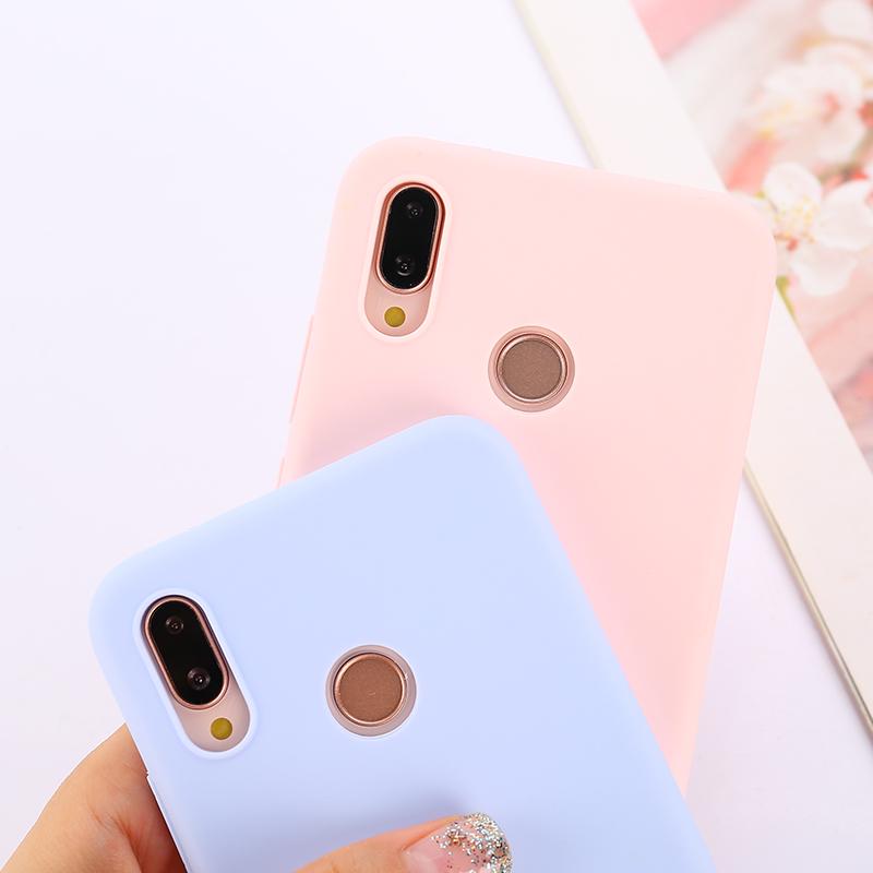 Candy Color Case for Huawei Y6 Y5 Prime 2018 P20 P9 P10 Mate 10 Lite Honor 10 9 Lite 7C 7A Pro 7X 8X P Smart Soft Silicon Cases