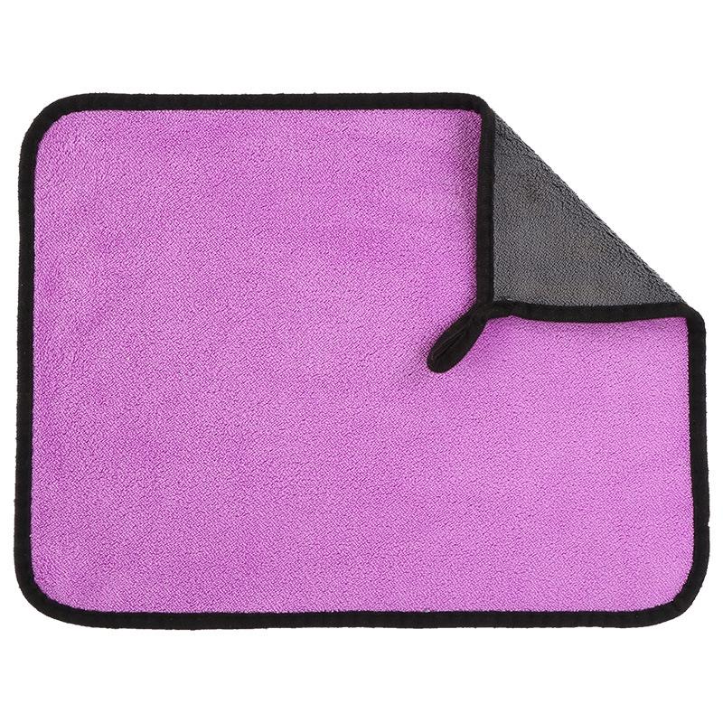 Super Absorbent Coral Fleece Car Wash Towel - Thick, Soft, and Gentle for Drying and Cleaning Vehicles