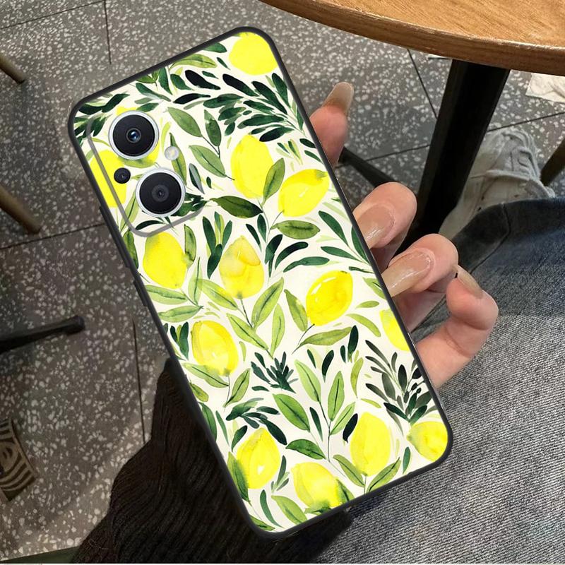Lemon Fruit For OPPO Reno 14F 13F 12F 11F 10 11 12 13 14 Pro 7 8 Lite 8T OPPO Find X5 X6 X8 X9 Pro Case
