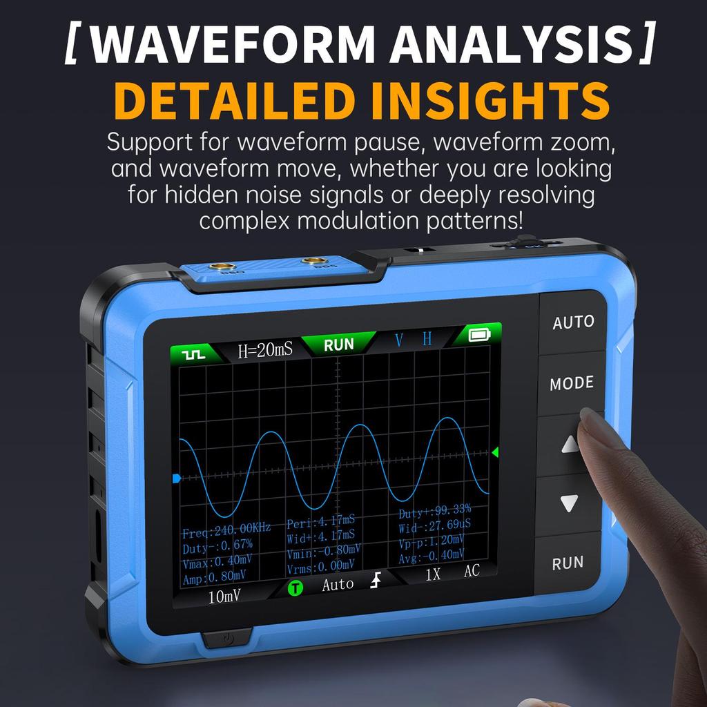 FNIRSI DSO510 Handheld Digital Oscilloscope & Multifunction Signal Generator
