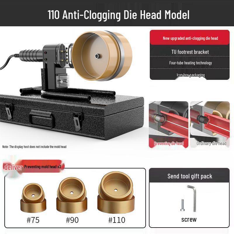 Digital Hot Melt PPR Pipe Welder with Anti-Blocking & Anti-Scald Features