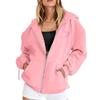 Women's Casual Long Sleeve Hooded Sweatshirt with Breast Printed Graphic