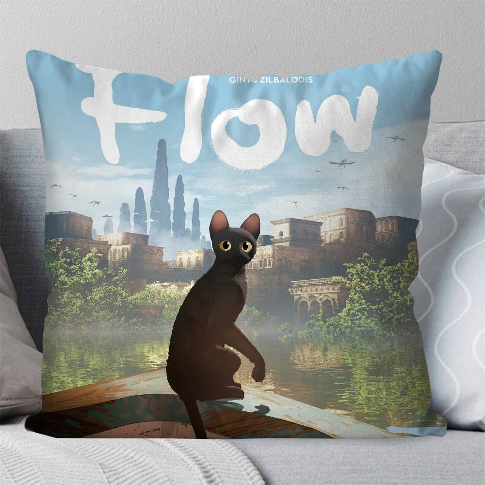 Cartoon Movie FFlow Pillow Case Fashion Square Pillowcase Bedroom Sofa Room Ins Decoration Leisure