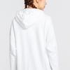 Adidas Side Seam Pocket Drawstring Hooded Sweatshirt Women sweatshirt White FM1045