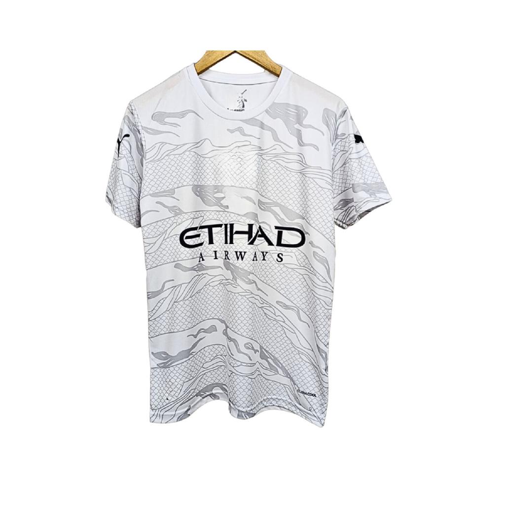 M. City. 2024/25 Dragon Year Haaland White Adult Football Jersey