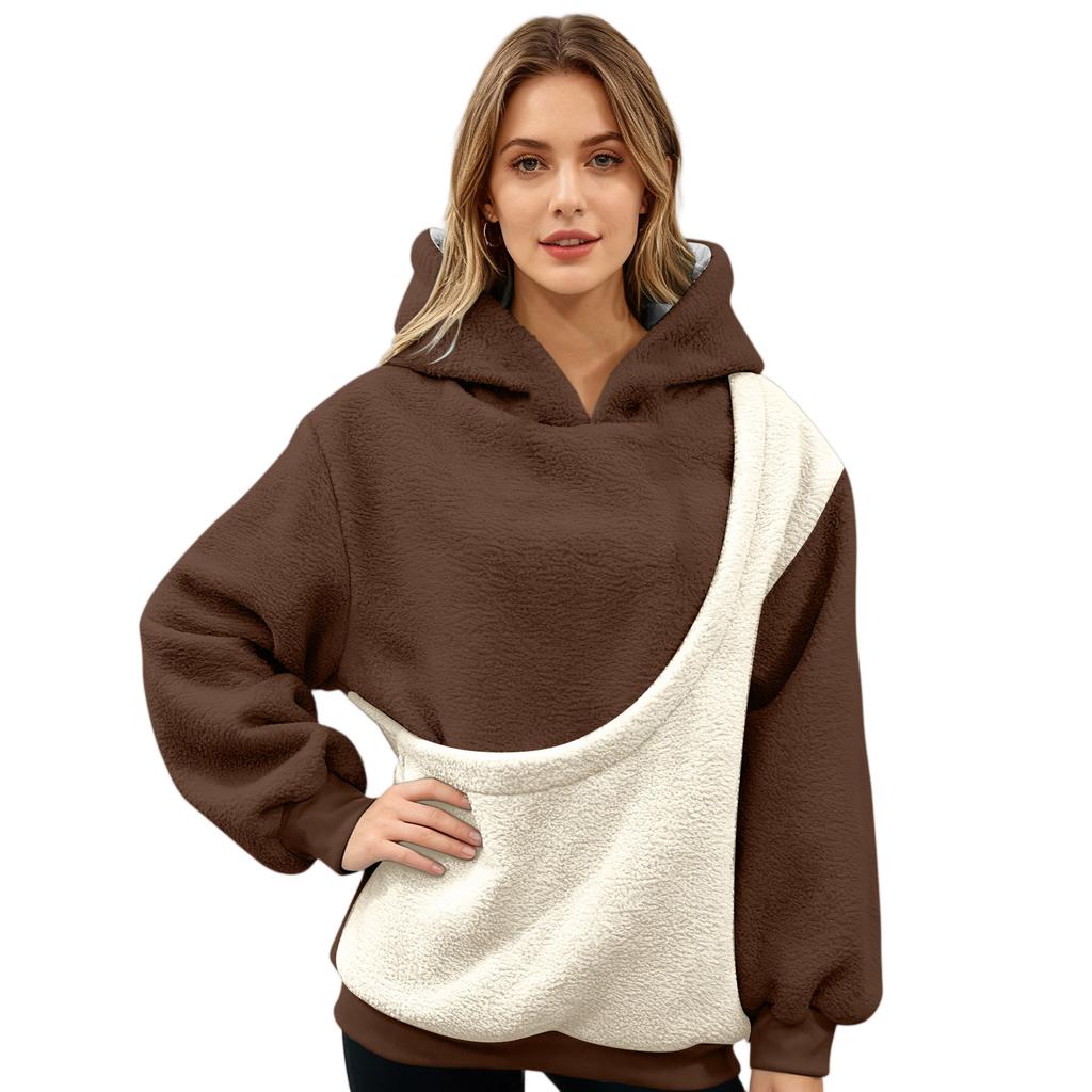 Wearable Blanket Hoodie - Warm  Print Sweatshirt For Adult Women, Moms, Men