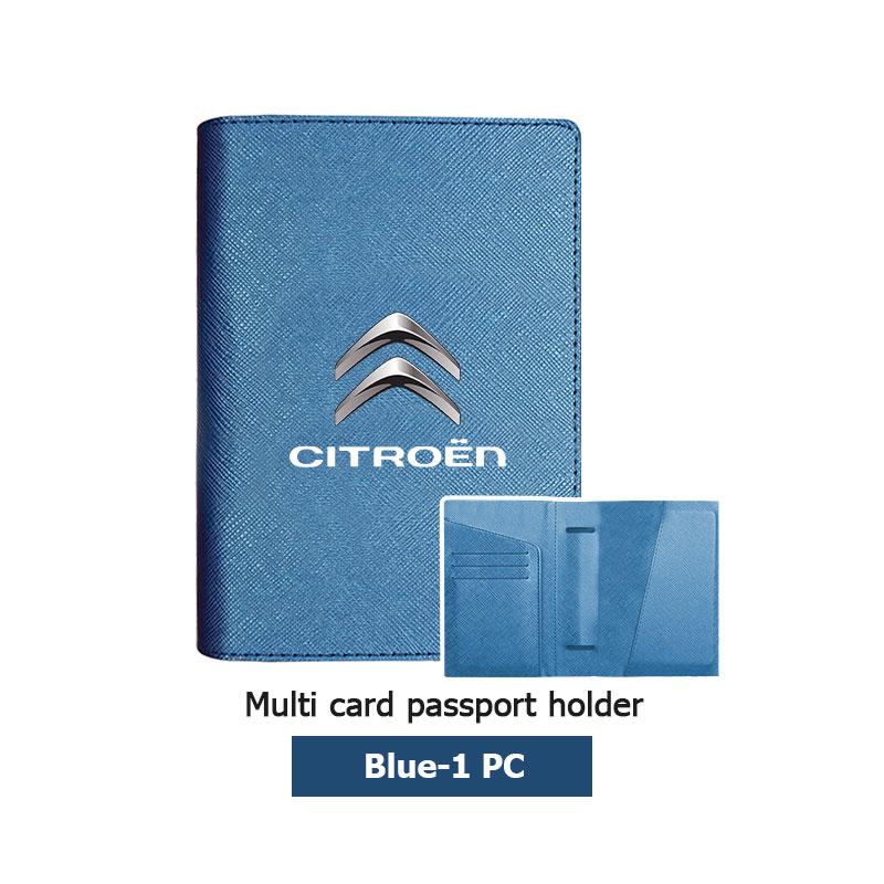 Passport Holder Case Multi Functional ID Card Bank Card Travel For Citroen C5 C1 C2 C6 C4L DS3 DS4 DS5 C-Elysee Grand Berlingo