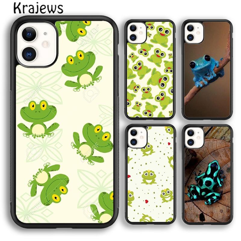 Krajews Frog Tropical Rain Forest Phone Case Cover For iPhone 17 Air 16 15 14 plus 12 pro max coque Fundas