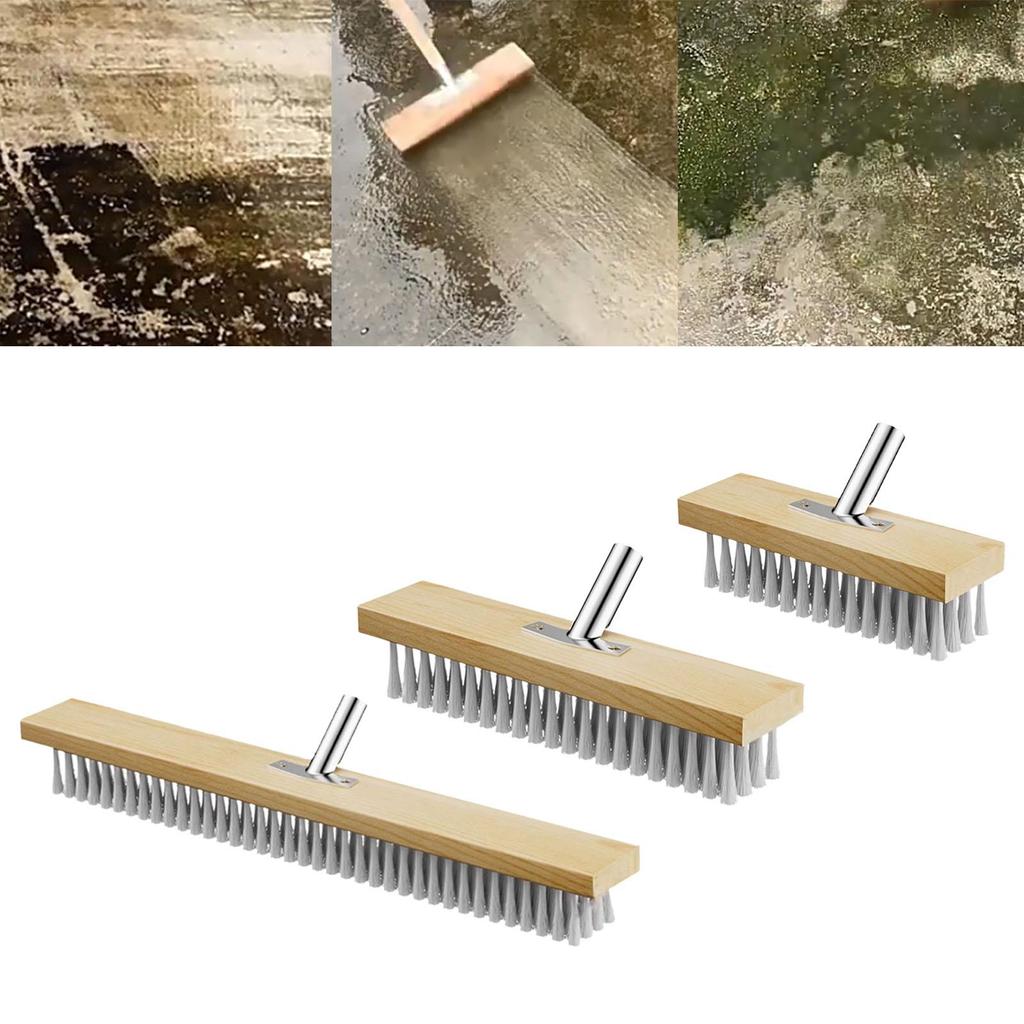 Floor Scrub Brush Head Cleaning Brush Rough Wire Brush for Outyard Rough Surfaces Concrete Floor Tile Surfaces Wooden Decks