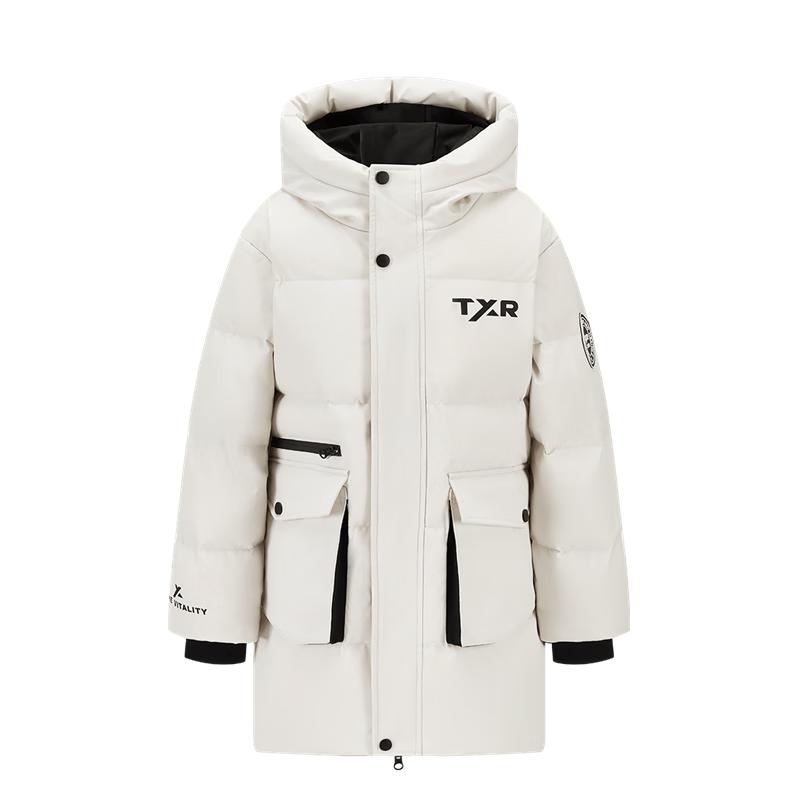 XueZhongFei Kids' Letter Print Mid-length Down Jacket