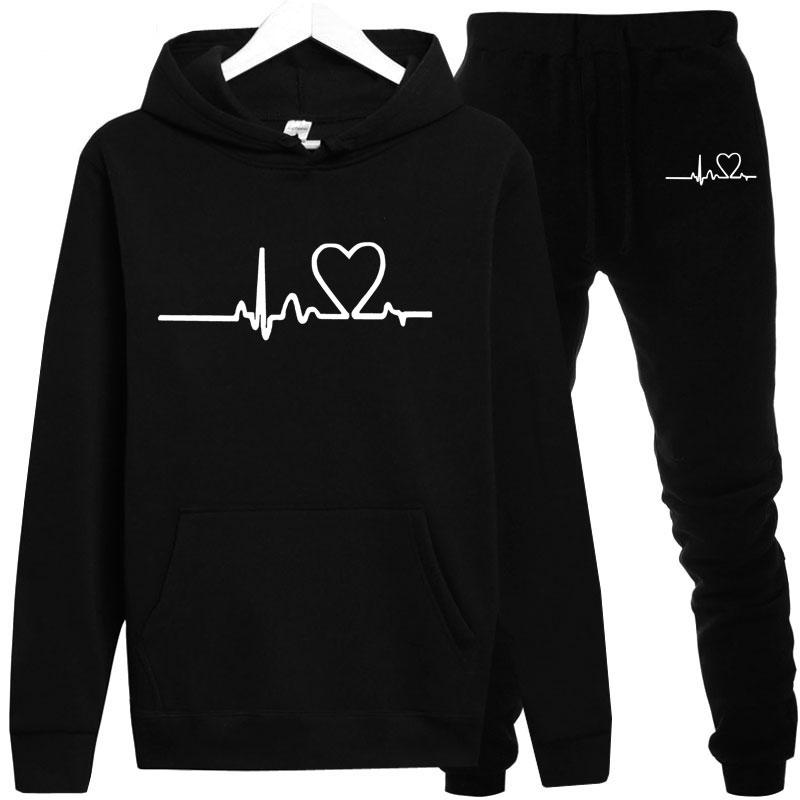 Buy Casual Activewear Men's Suit 2 Piece Sweatshirt Pullover Hoodie and