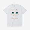2026 Newest Cheshire Cat Print T-shirt Round Neck Pure Cotton Fashion Short Sleeve Loose and Versatile for Both Men and Women
