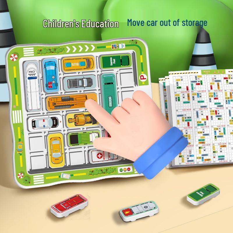 Cross-Border Car Maze Challenge: Non-Magnetic Huarong Road Puzzle - Educational Toy for Children's Cognitive Development
