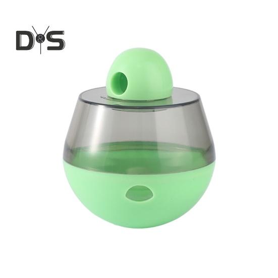 

Интерактивная игрушка-головоломка для раздачи лакомств для собак, катящийся мяч, протекающая еда, медленная кормушка для домашних животных с мультяшной фигуркой для кошек и собак D зелёный