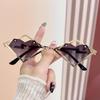 Metal Frames Heart Rimless Sunglasses Women Men Steampunk Luxury Brand Sun Glasses Female Gradient Hip Hop Eyewear UV400 Shades
