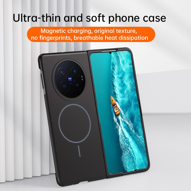 For Magsafe Ultra Thin Case For VIVO X Fold 6 Frosted Hard PC Magnetic Wireless Charging Shockproof Phone Cover For VIVO X Fold6