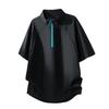 Summer Plus Size Short Sleeved T-shirt Men's Ice Silk Outdoor Versatile Quick Drying Pullover Short Sleeved Loose and Loose Sports Top