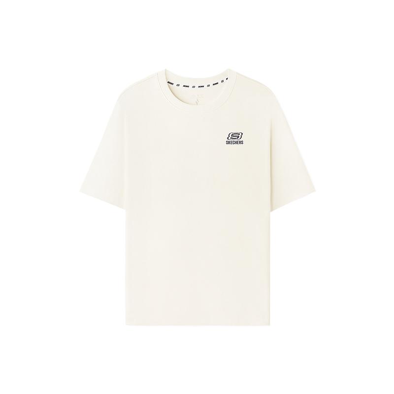 Skechers Breathable Pullover Short Sleeve Comfortable Solid Color T-Shirt Unisex tops L126U038-0074 XS