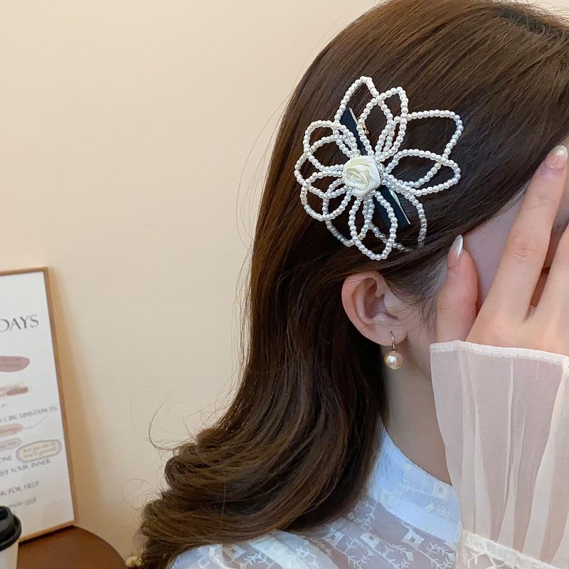 Rote Spinnenlilie Acryl Haarspange: Retro chinesischer Stil Haarschmuck