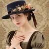 Comfortable Ladies Church Hat for Daily Wear and Special Event Floral Decoration Constructed from Practical Polyester