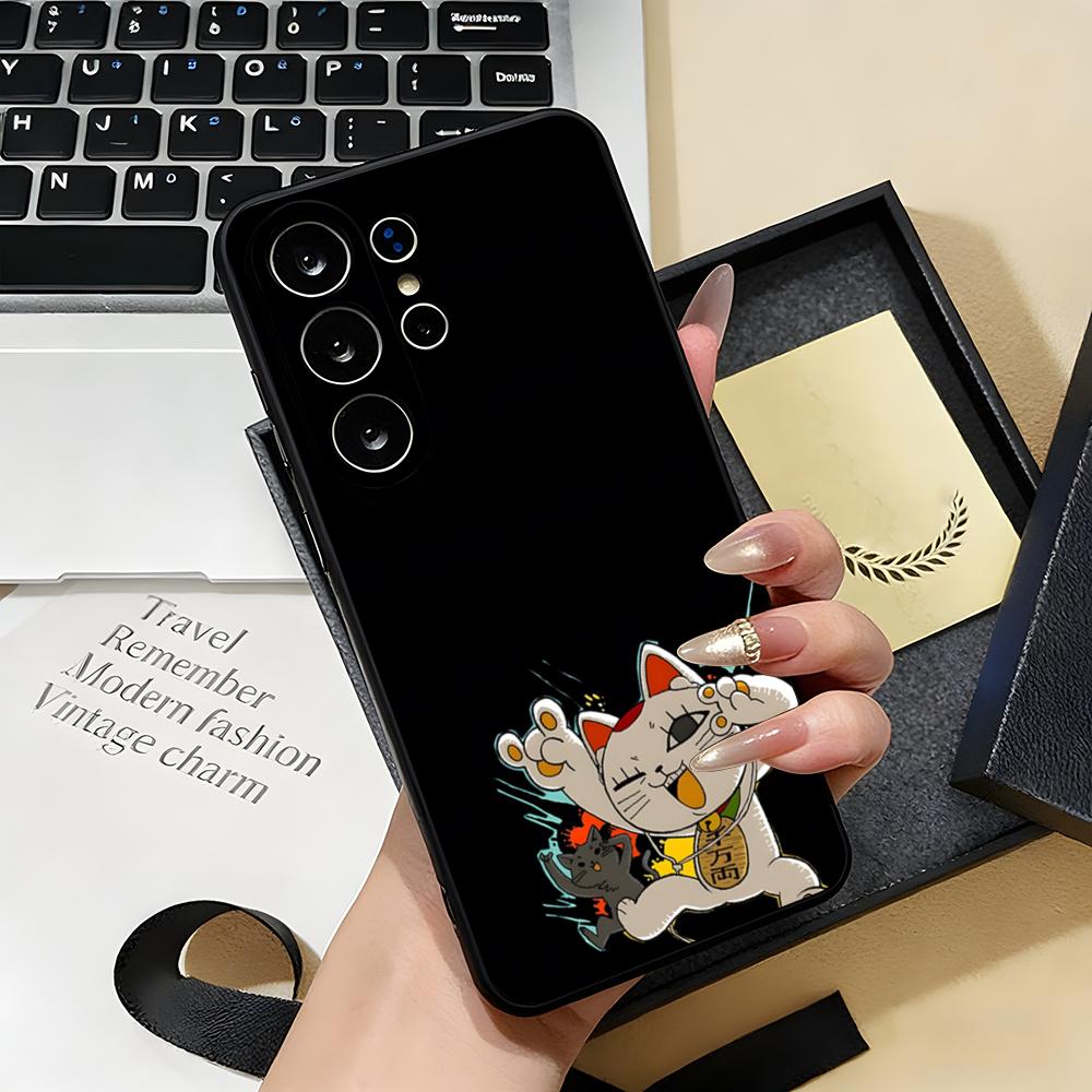 ANIME D-Dandadans Phone Case For Samsung S26 S25 S24 FE S23 S22 S21 Plus S20 Ultra Note20Ultra Black Soft Shell