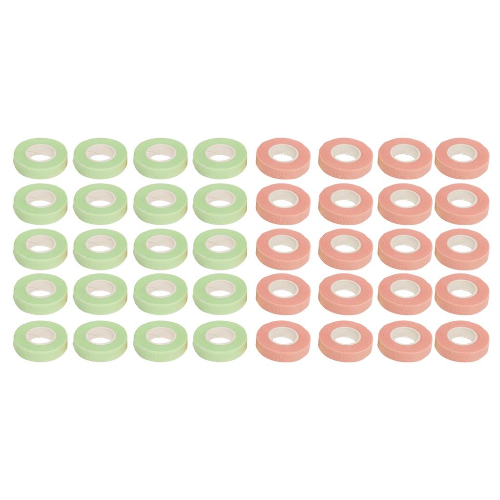40pcs Eyelash Tape Self Adhesive Breathable Eyelash Extension Tape for Beauty Salon Pink Green