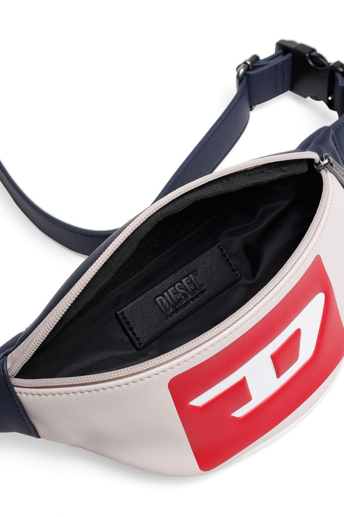 [Diesel] Unisex D-Logo Color Block Belt Bag X08358P4445 UNI White × Red H9016