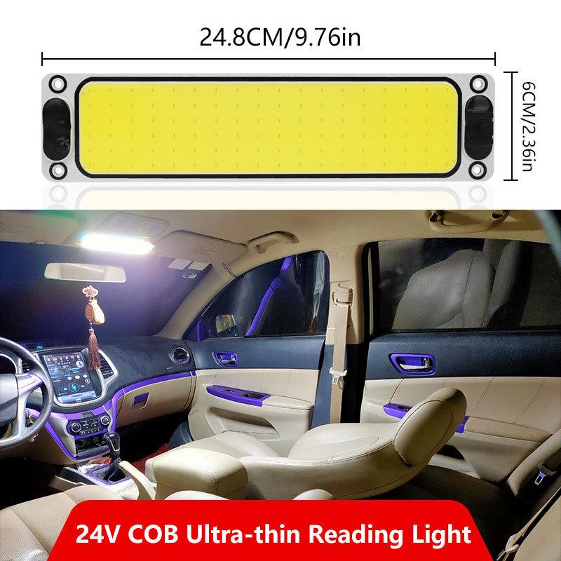 12V-24V Super Bright Waterproof LED Truck Roof Light Car COB Roof Interior Light Van LED Reading Light 87 108 54 LED Chips