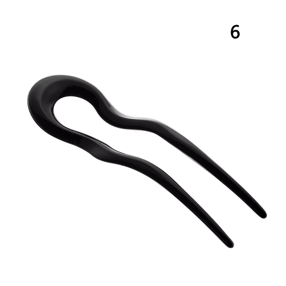 Retro Style U Shaped Hairpin Curved Hair Stick Shell Hair Pin Metal Hair Pin Fork Sticks Pins Women Girls Gift Hair Styling Tool