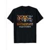 European Sizes A Black T-Shirt Showcasing a Bear, a Tiger, And a Viking for Man, Ideal for Relaxed Attire