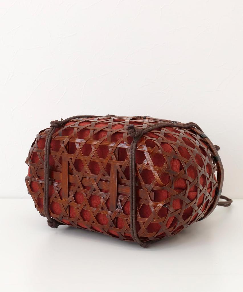 Basket Large Drawstring Perfect for and Japanese Clothing Accessories Bag, Simple, Capacity, Bag, Yukata, Stylish, Cute, (Wine Red)