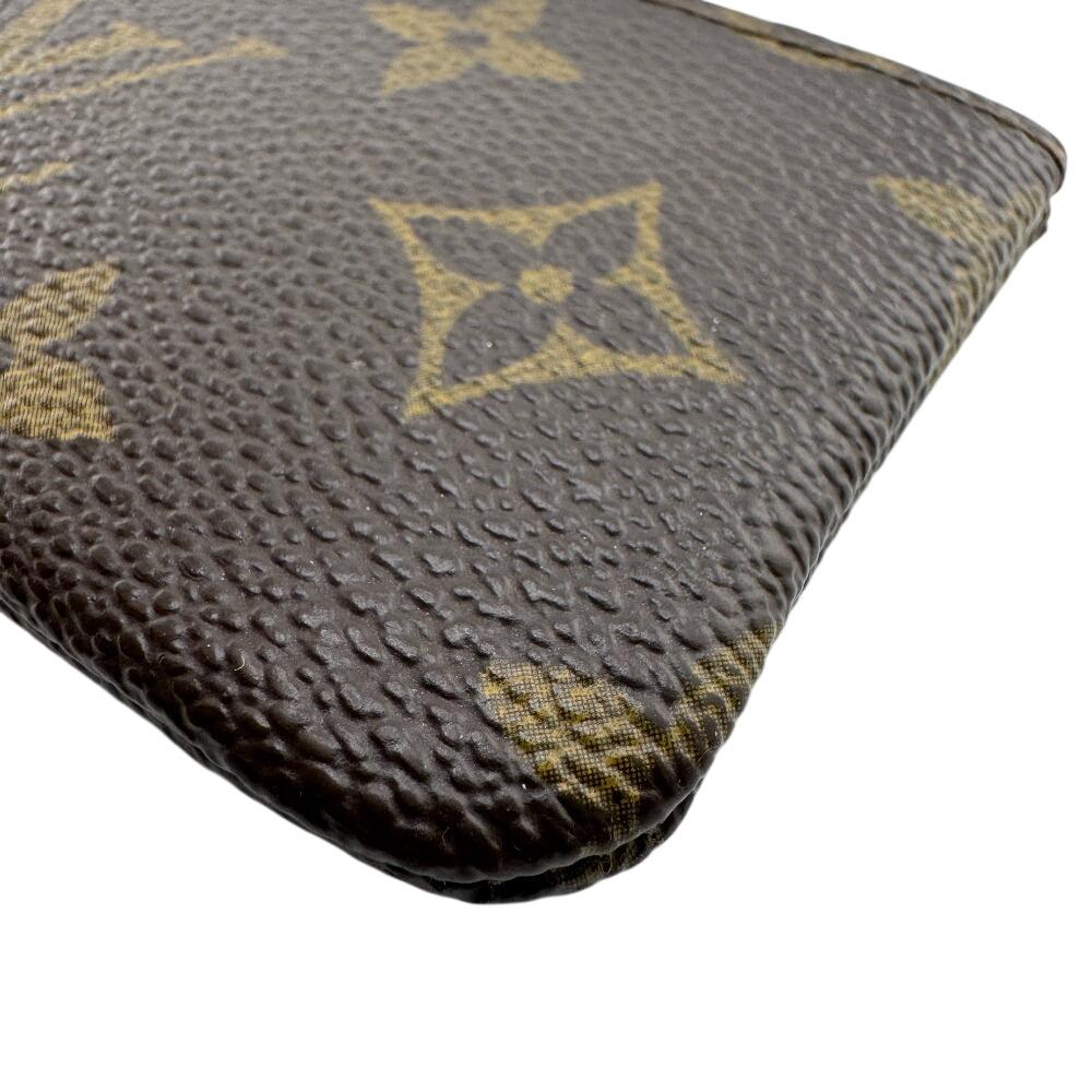 LOUIS VUITTON M62650 Key ring Monogram leather Pochette Cre Coin case Brown leather Women Used