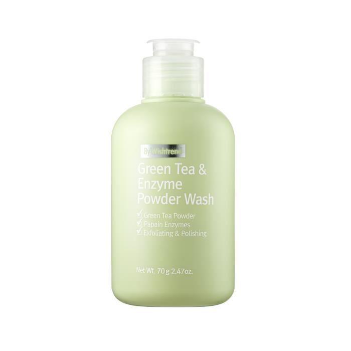 BY WISHTREND Poudre Nettoyante Exfoliant Doux Thé Vert Green Tea & Enzyme Powder Wash 110g