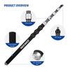 Neewer Upgraded Microphone Boom Pole, 9.8ft/300cm Telescopic Carbon Fiber Microphone Boom Arm with 5 Sections, 1/4", 3/8", and 5/8" Screw Adapters, Ca