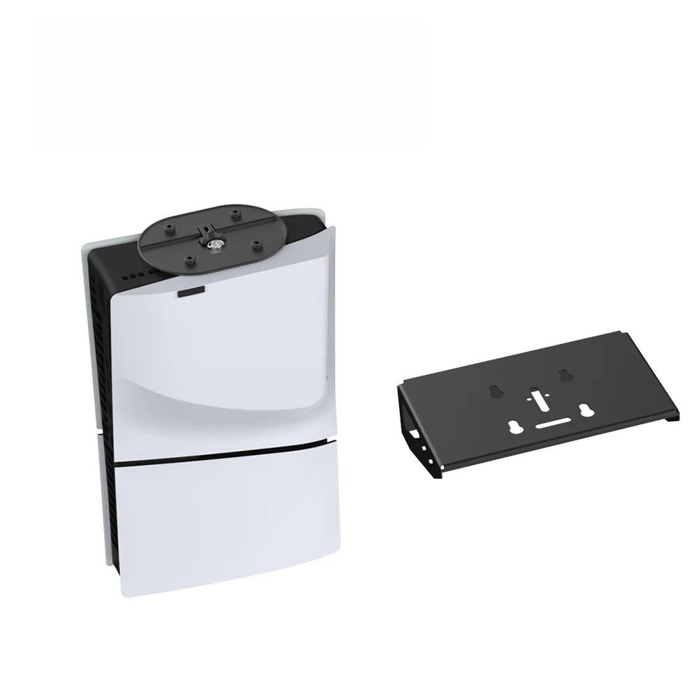 Wall Mount for PS5 Slim/PS5 (Disc and Digital), Steel Wall Bracket with 1 Headset Holder and 2 Controller Hooks