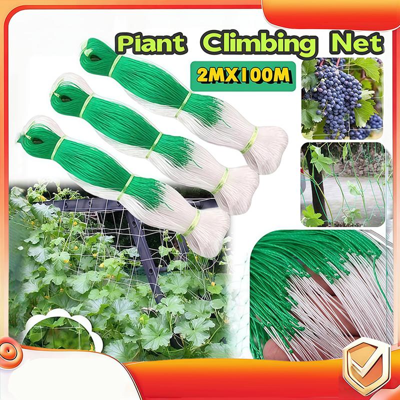 Durable Nylon Garden Climbing Net Cucumber Vegetables Heavy-Duty Support Easy To Install Gift