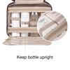 BAGSMART Toiletry Bag with Hanging Hook Water-resistant Makeup Bag Travel Organizer for Shampoo Full Sized Container Toiletries