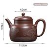 150ml Chinese Yixing Handmade Purple Clay Teapots Hand-carved Tea Pot Beauty Tea Infuser Kettle High-end Raw Ore Zisha Teaware
