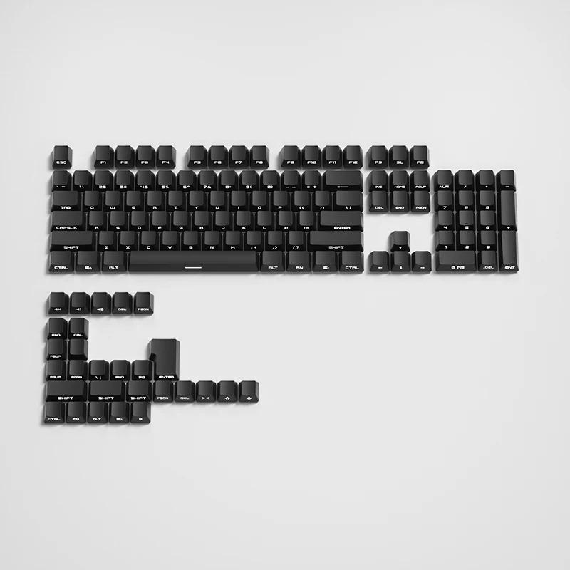 Xiaomi 133+ Keys White Side Printed Shine Through Keycaps Cherry Profile Double Shot PBT Keycaps for MX Switches Mechanical Keyboards