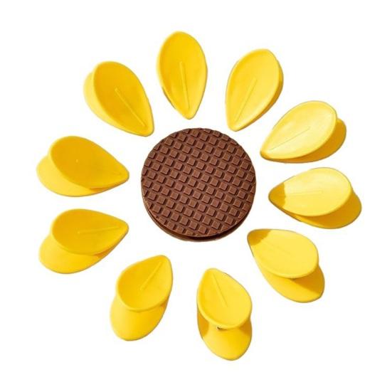 Magnetyczny Klips do Torebek do Przechowywania Żywności, Klips Uszczelniający do Torebek w Kształcie Kwiatka z Silnym Magnesem, Szczelny Klips do Chipsów na Przekąski i Kawę, Organizer do Lodówki