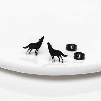 Orecchini a Lupo Cartone Animato Carini con Design Femminile