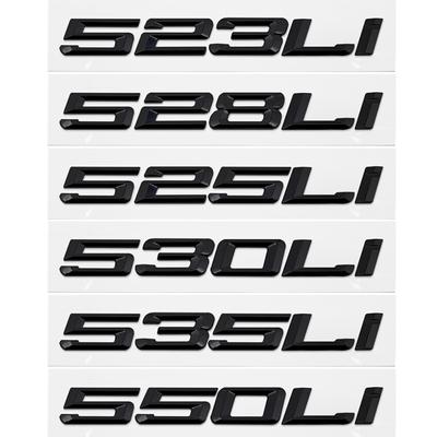 Car 3D ABS Trunk 523Li 525Li 528Li 530Li 535Li Letters Logo Badge Emblem Decal Sticker For BMW 5 Series E39 E60 E61 F10 F11