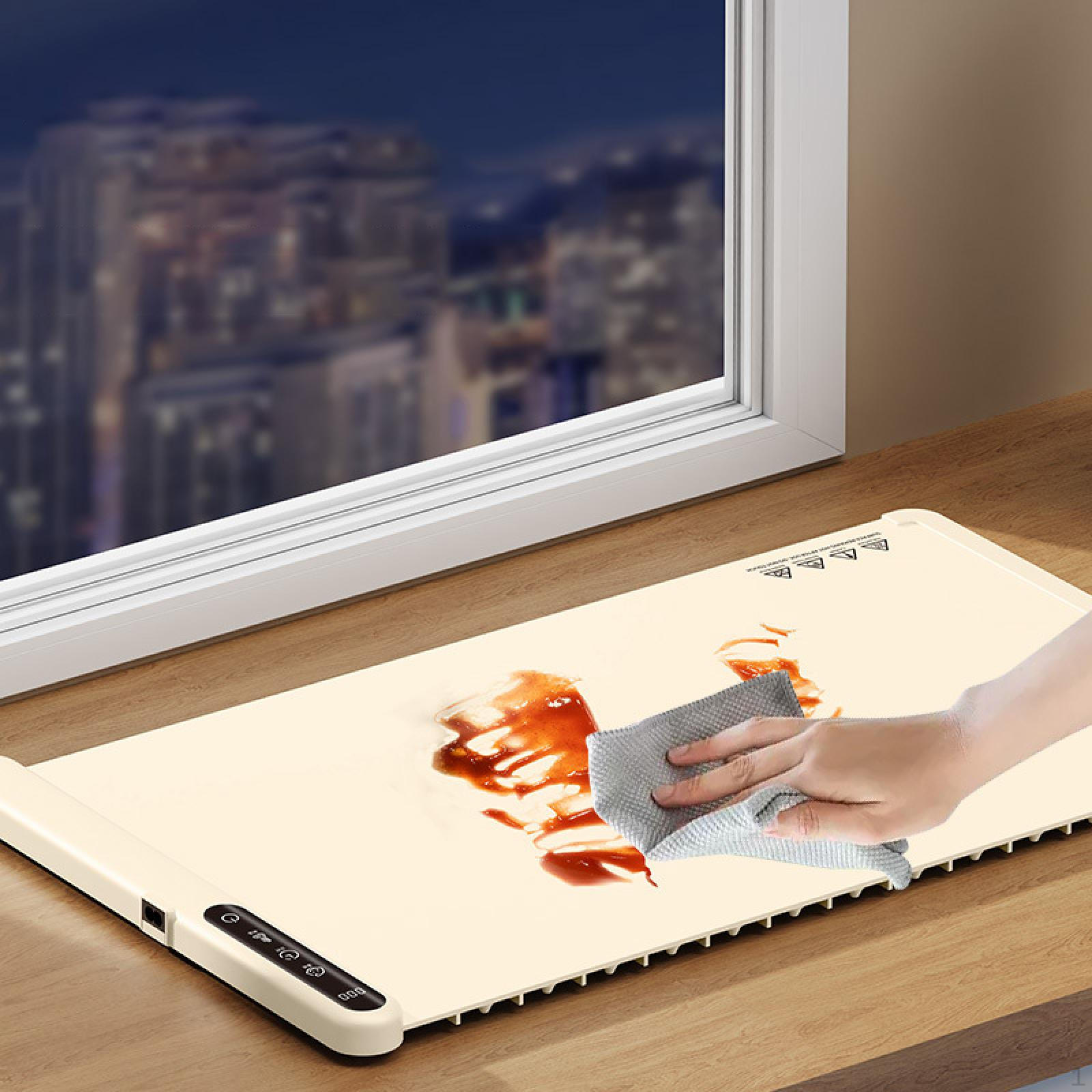 

Food Warmer Warm Plate 300W Warming Mat for Winter Gatherings Daily Use Gray бежевый