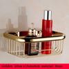 BAKALA Brass Bathroom Accessories Corner Shelf  Finished Wall Mounted Bath Shower Caddy Storage Holder BR-6716