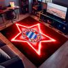 1pc FC Bayern München logo Print Area Rug - Soft,Washable Non-Slip Indoor Mat for Office Chairs,Living Room,Home Office Decorative Rug