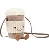 Jellycat Fun Items Series Coffee Tumbler Crossbody Bag Doll Plush Doll 22cm Tall