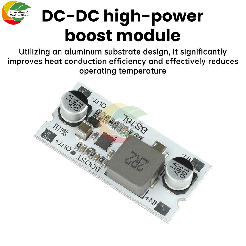 DC-DC High-Power Boost Module 2.7-15V To 5V/9V/12V 12A Aluminum Substrate With Short-Circuit Protection