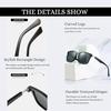 4Flaunt Full Rim Vintage Rectangular Branded Trending and Stylish Sunglasses For Men & Women | Polarized & 100% UV Protected | Medium